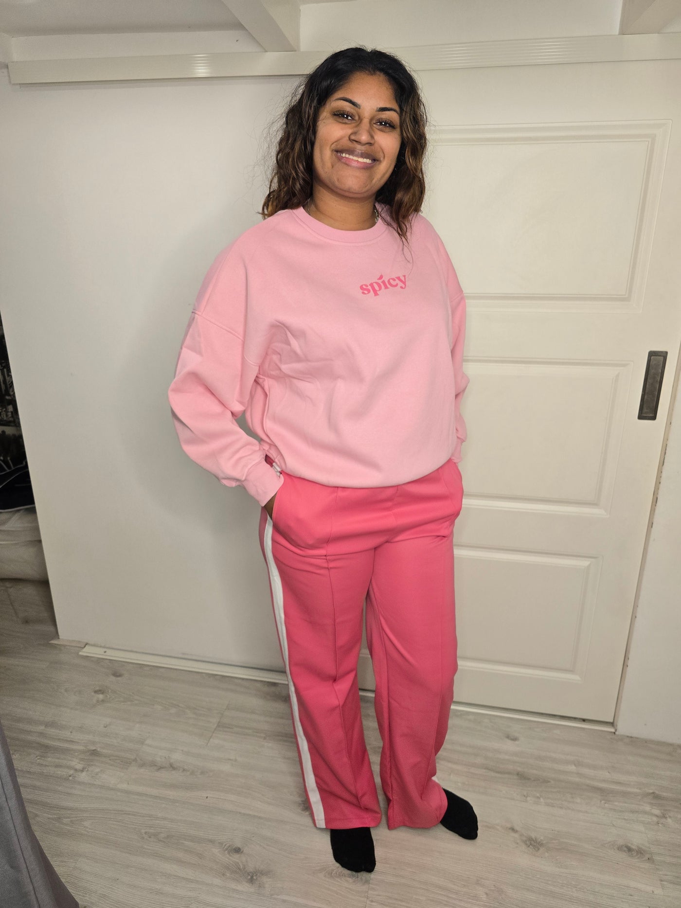 Pink Velvet broek