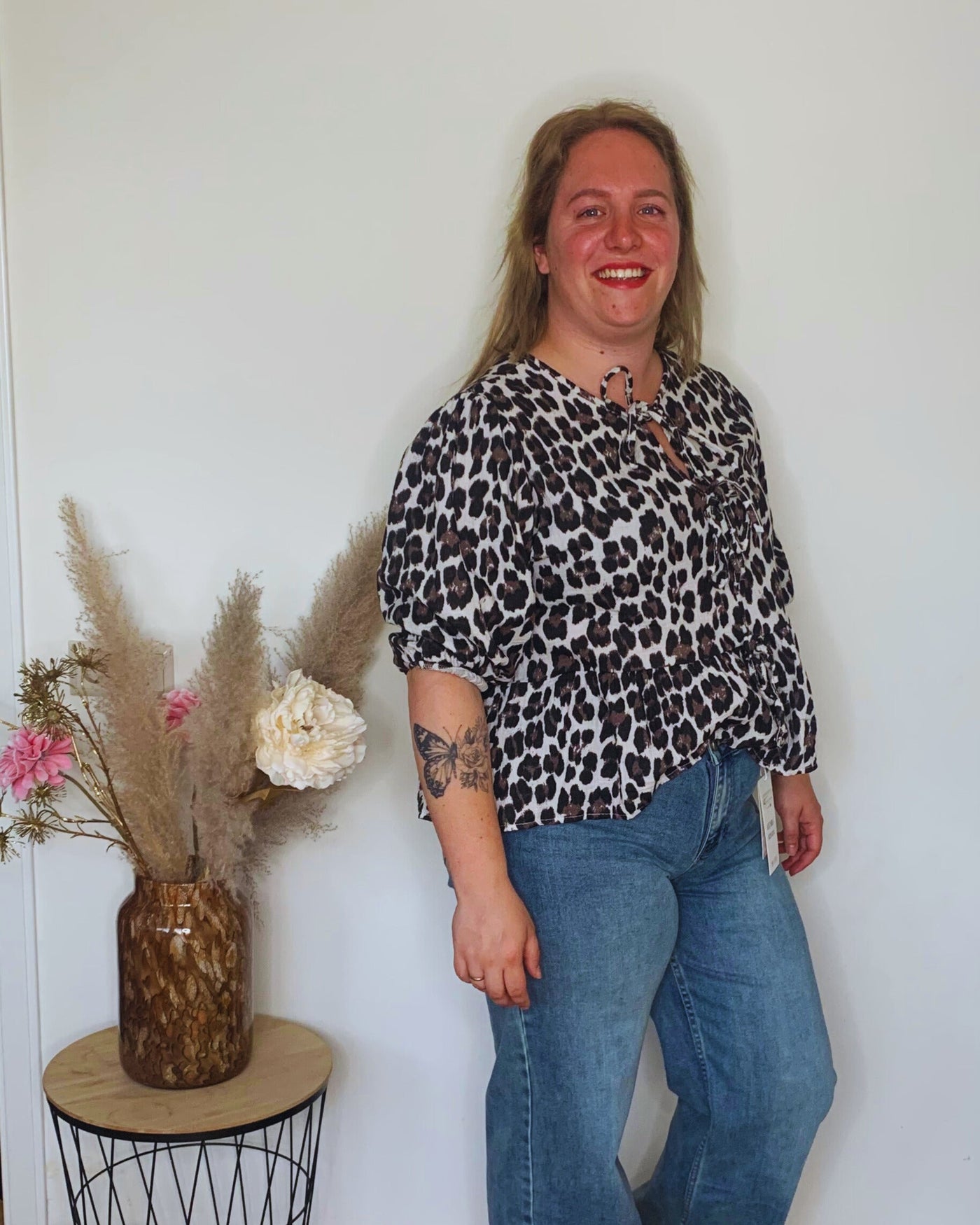 panterprint blouse